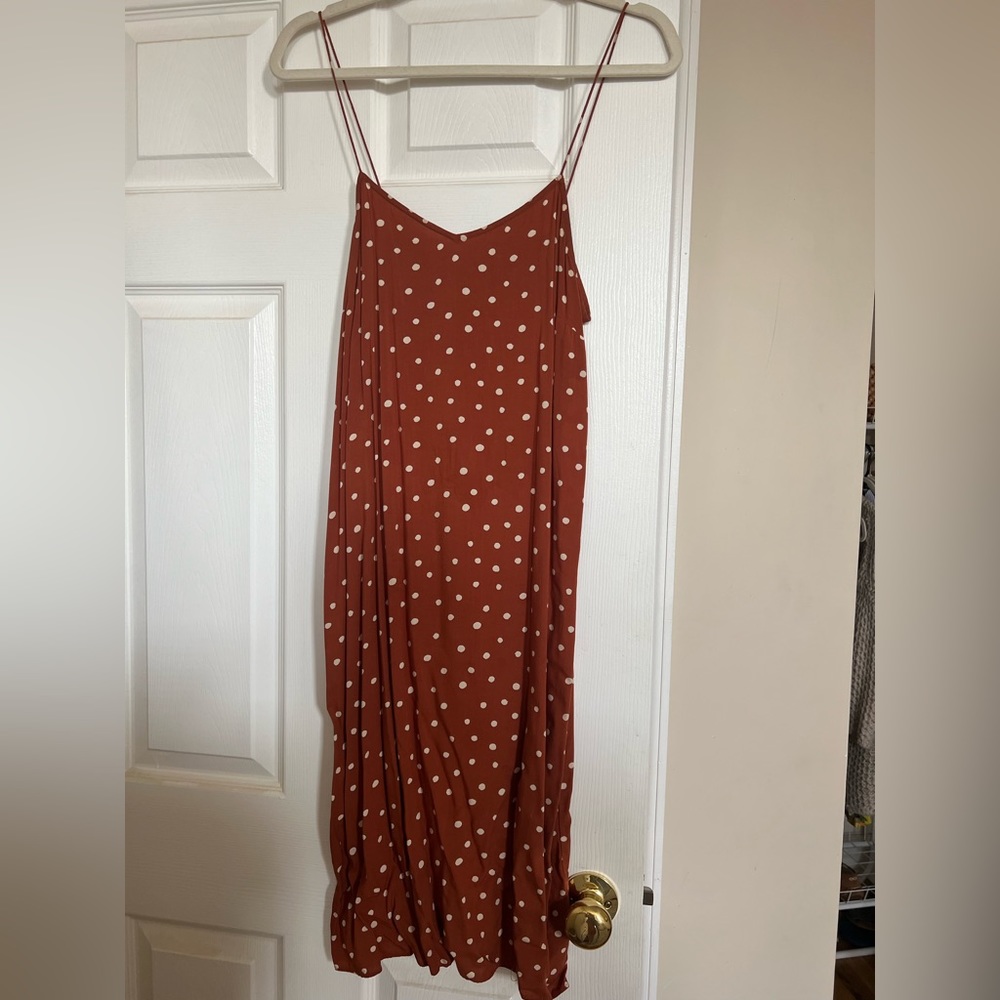 Madewell Polka dot midi dress